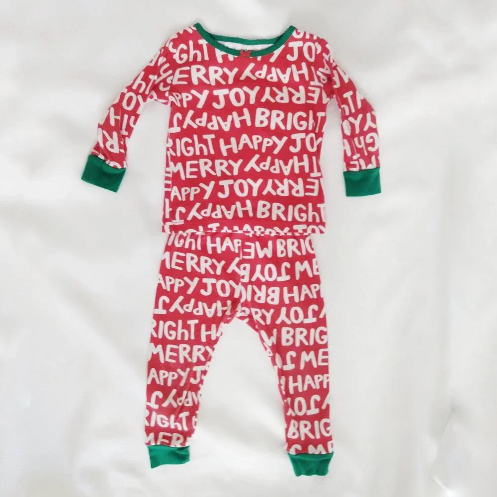 Carters Christmas Holiday pajamas red green 18mnts